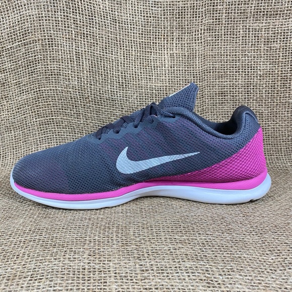 Nike Running Shoe training in season Dark Gray Pink Women's Size 10 - Picture 3 of 10